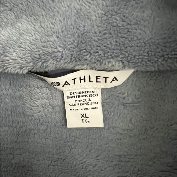 Athleta Recover Cozy Karma Full Zip Up in Ice Blue XL NEW - Picture 3 of 8
